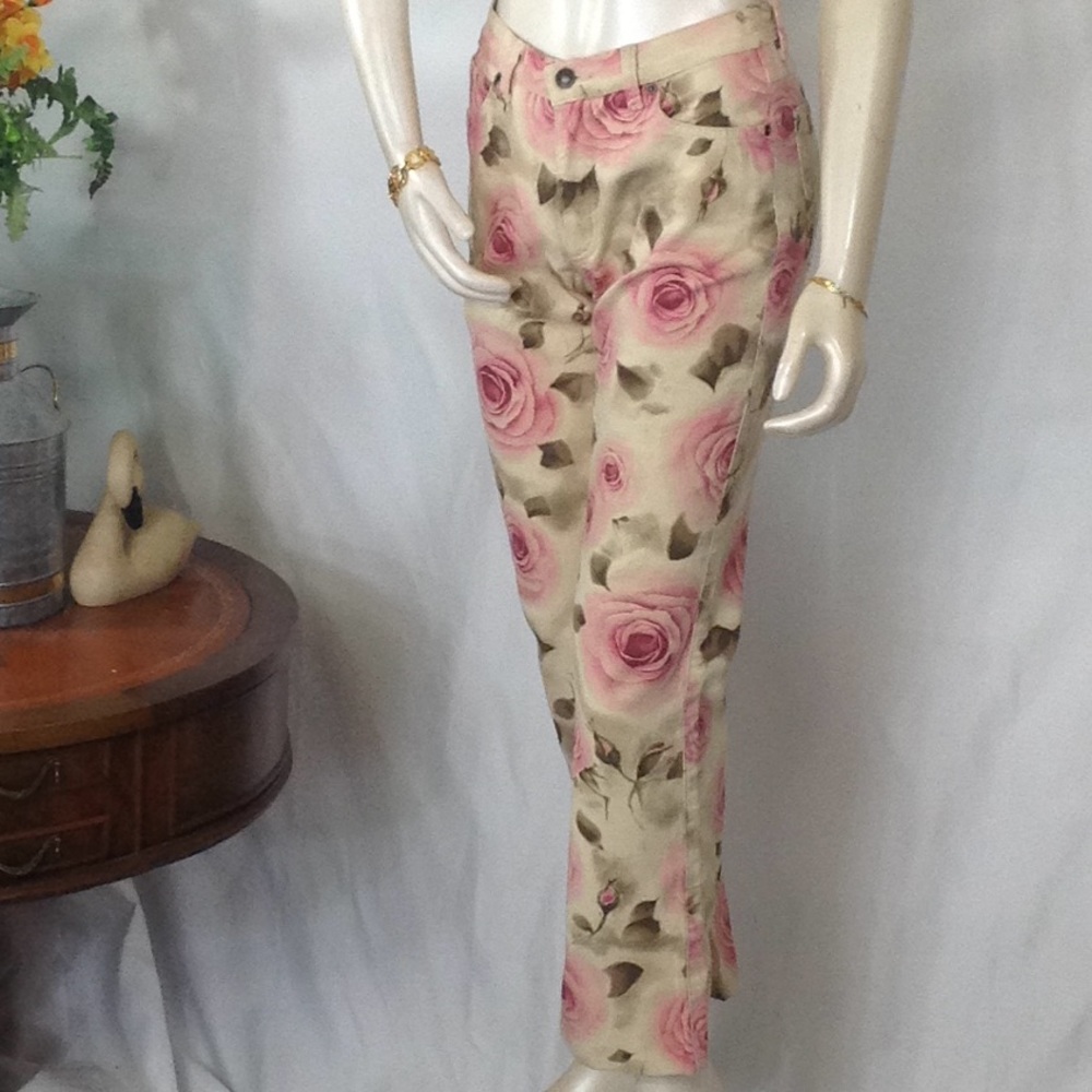 VTG 90’s Overdrive  Flower Print Italian Jeans